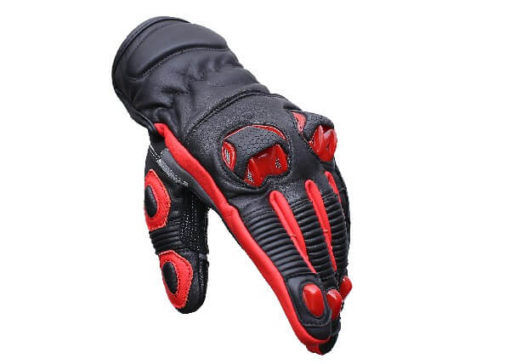 BBG Snell Iconic Black Red Riding Gloves 1