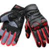 BBG Snell Iconic Black Red Riding Gloves