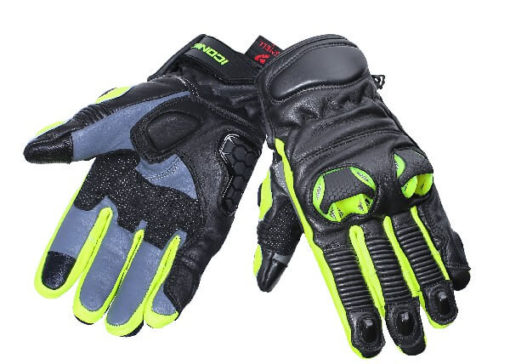 BBG Snell Iconic Fluorescent Yellow Riding Gloves