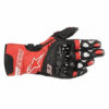 Alpinestars Twin Ring Leather Black Red White Riding Gloves