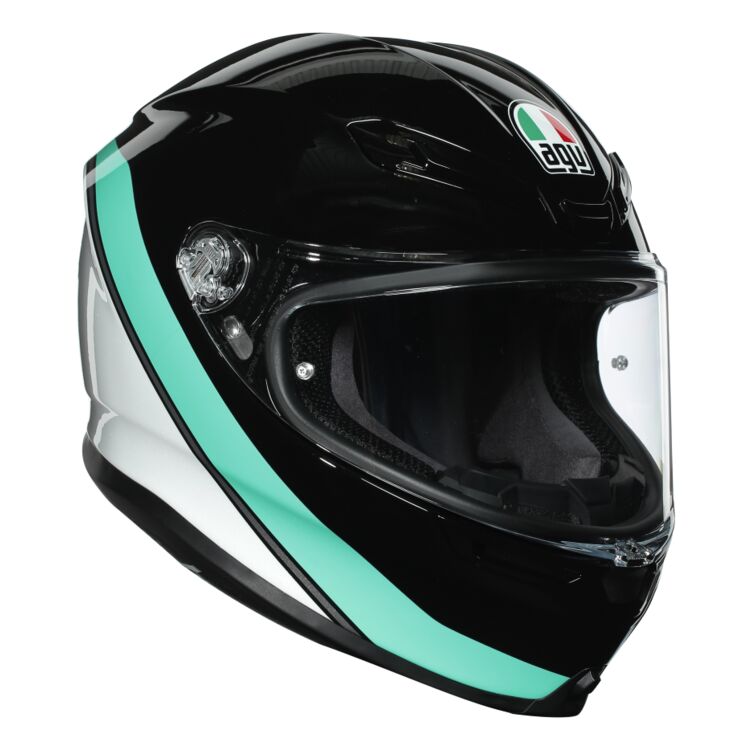 agvk6 minimal helmet black white aqua 750x750