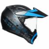 AGV AX 9 Antartica Matt Black Cyan Multi Dual Sport Helmet 2