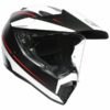 AGV AX 9 Pacific Road Matt Black White Red Multi Dual Sport Helmet