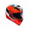 AGV K 3 SV Attack Gloss Red White Black Full Face Helmet