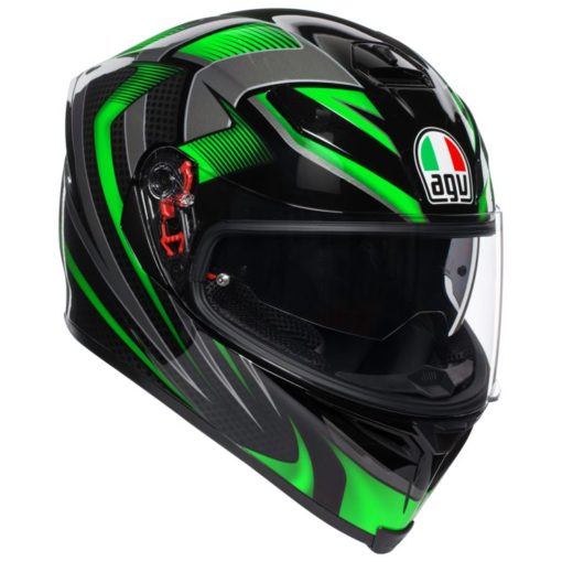 AGV K 5 Hurrican 2.0 Black Green Multi Plk