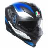 AGV K 5 S Marble Matt Black White Blue Multi Plk Full Face Helmet