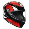 AGV K 6 Hyphen Gloss Black Red White Multi Full Face Helmet