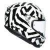 AGV K 6 Secret Gloss Black White Full Face Helmet 2