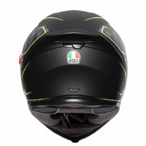 AGV K5 S Multi Plk Tornado Matt Black Fluorescent Yellow Full Face Helmet 1