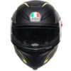 AGV K5 S Multi Plk Tornado Matt Black Fluorescent Yellow Full Face Helmet 2