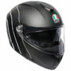 AGV Sportmodular Multi Plk Refractive Matt Carbon Silver Modular Helmet