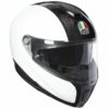 AGV Sportsmodular Gloss White Black Carbon Modular Helmet