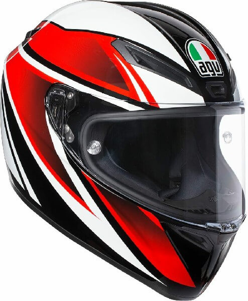 AGV Veloce S Multi Plk Gloss Feroce Black Red Full Face Helmet