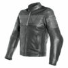 Dainese 8 Track Perforated Black Leather Riding Jacket