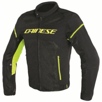 Dainese Air Frame D1 Textile Black Fluorescent Yellow Riding Jacket