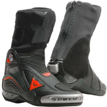 Dainese Axial D1 Black Fluorescent Red Riding Boots