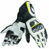 Dainese Full Metal D1 Black White Fluorescent Yellow Riding Gloves