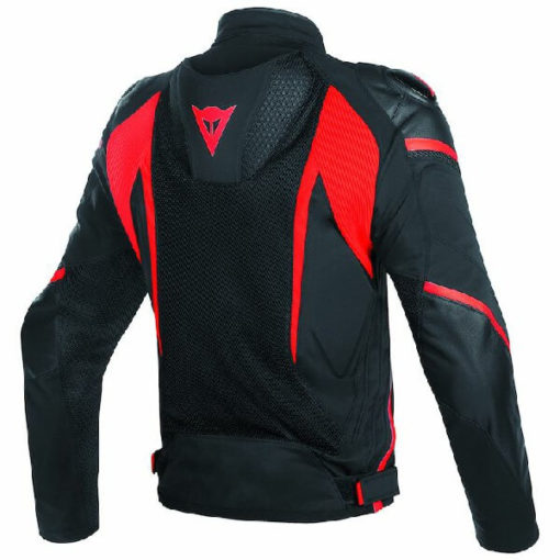 Dainese Super Rider D Dry Black Fluorescent Red Riding Jacket 1