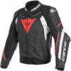 Dainese Super Speed 3 Perforated Leather Black White Fluorescent Red Riding Jacket