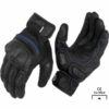 Rynox Tornado Pro 3 Motorsports Black Blue Riding Gloves