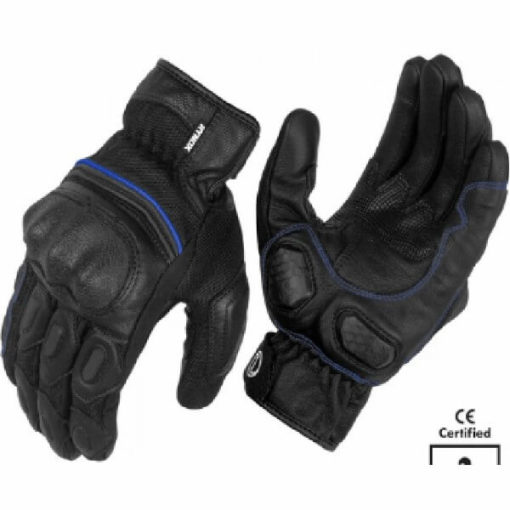 Rynox Tornado Pro 3 Motorsports Black Blue Riding Gloves