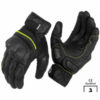 Rynox Tornado Pro 3 Motorsports Black Fluorescent Green Riding Gloves