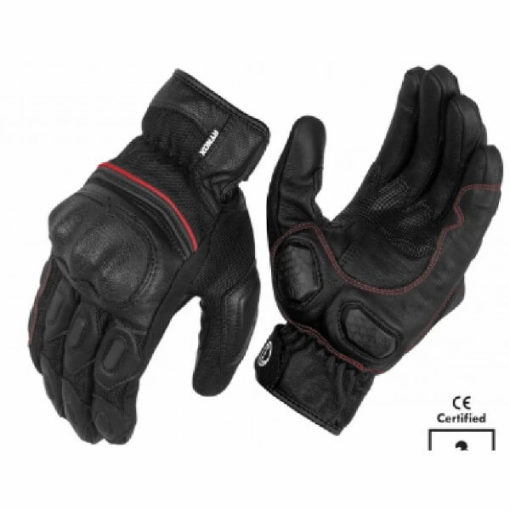 Rynox Tornado Pro 3 Motorsports Black Red Riding Gloves