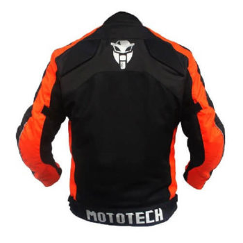 Mototech Scrambler Air Black Orange Motorcycle Jacket 1