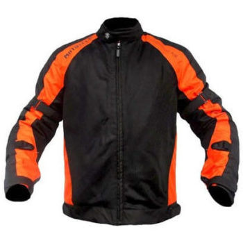 Mototech Scrambler Air Black Orange Motorcycle Jacket