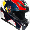 AGV K 1 Pitlane Gloss White Blue Red Yellow Full Face Helmet 2020