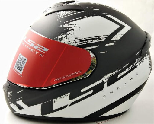 LS2 FF352 Chroma Matt Black White Full Face Helmet