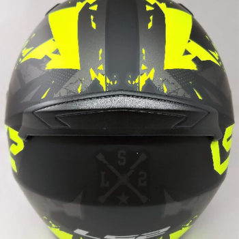 LS2 FF352 Palimnesis Matt Black Fluorescent Yellow Full Face Helmet 1