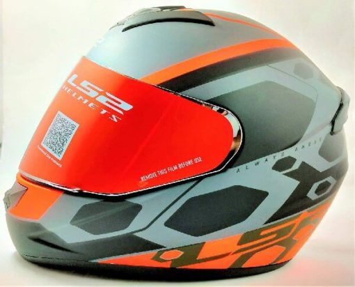 LS2 FF352 Rookie Mein Matt Black Orange Full Face Helmet