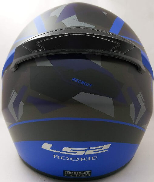 LS2 FF352 Rookie Recruit Matt Black Blue Full Face Helmet 1