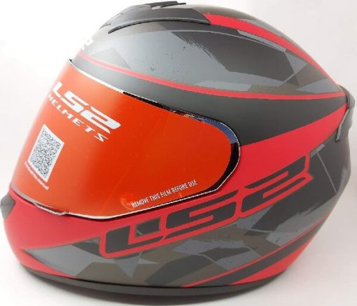 LS2 FF352 Rookie Recruit Matt Black Red Full Face Helmet