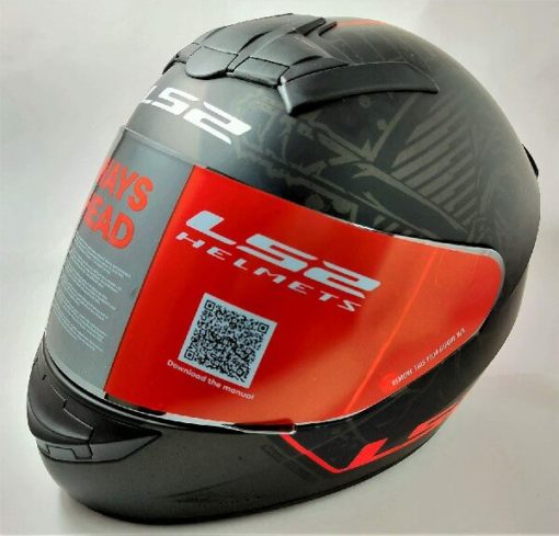 LS2 FF352 Rookie Street Matt Black Grey Full Face Helmet 2