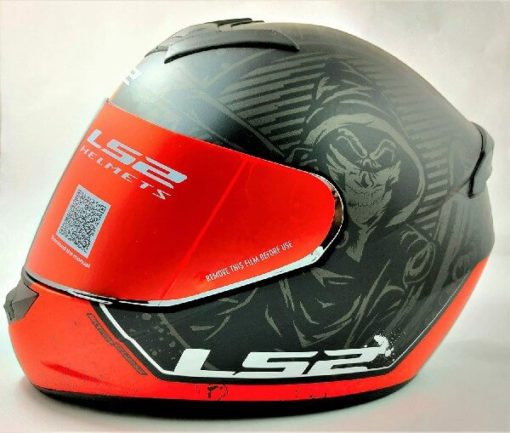 LS2 FF352 Rookie Street Matt Black Red Full Face Helmet
