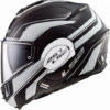 LS2 FF399 Luman Matt White Black Flip Up Helmet 2