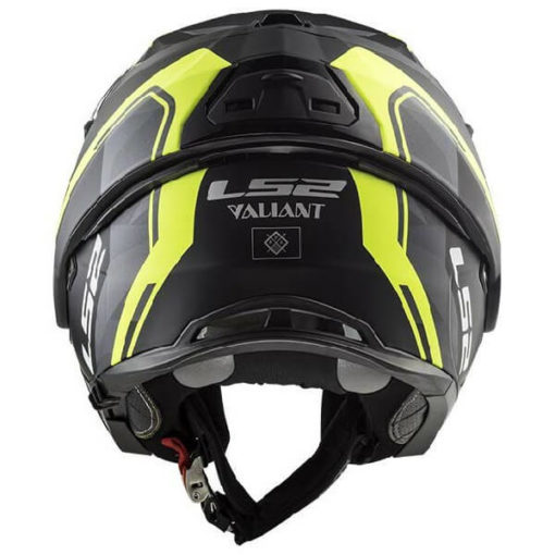 LS2 FF399 Valiant Line Matt Black Fluorescent Yellow Flip Up Helmet 1