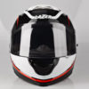 Lazer Rafale Rocket Gloss Black White Red Full Face Helmet 2