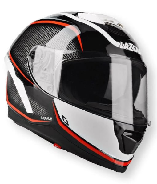 Lazer Rafale Rocket Gloss Black White Red Full Face Helmet