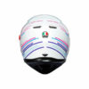 AGV K3 SV Multi Plk Sakura Matt Pearl White Purple Full Face Helmet 1