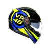 AGV K3 SV Top MPLK Ride 46 Gloss Black Yellow Blue Full Face Helmet 3