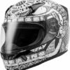 Fly Racing Codex Gloss White Black Full Face Helmet