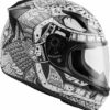 Fly Racing Codex Gloss White Black Full Face Helmet 2