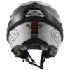 LS2 FF399 Prox Matt Black White Red Flip Up Helmet 1