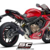 SC Project 4 in 1 Full System H31 C115C Exhaust With Carbon Fiber SC1 M Muffler For Honda CBR 650 R 1