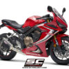 SC Project 4 in 1 Full System H31 C115C Exhaust With Carbon Fiber SC1 M Muffler For Honda CBR 650 R 2