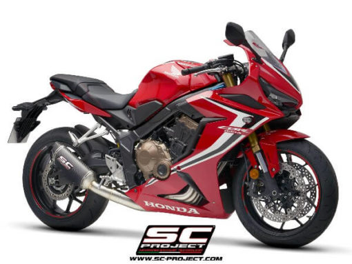 SC Project 4 in 1 Full System H31 C115C Exhaust With Carbon Fiber SC1 M Muffler For Honda CBR 650 R 2