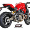 SC Project CRT D14 38T Slip On Titanium Exhaust For Ducati Monster 821 1